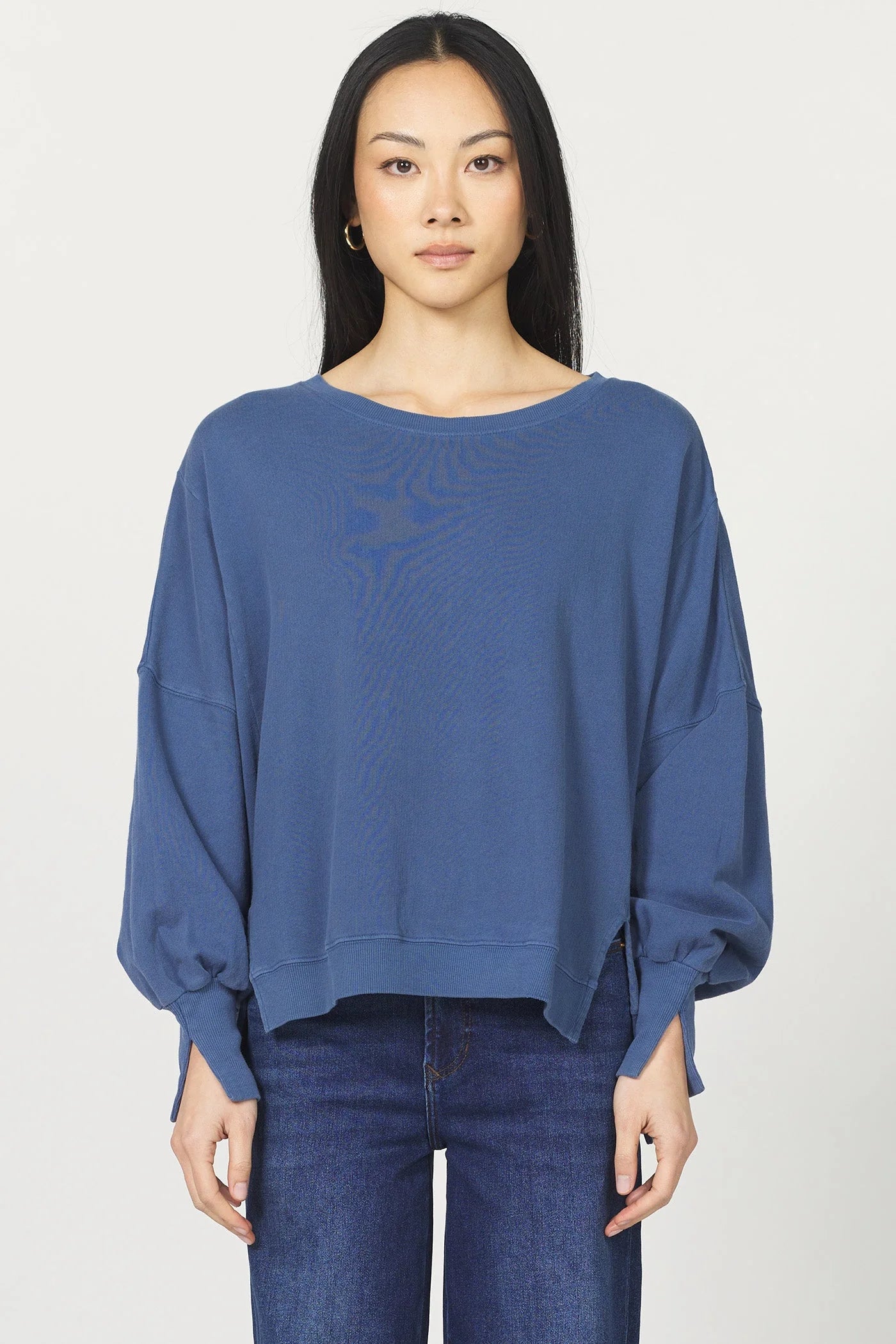 Vintage Indigo Slouch Sweatshirt