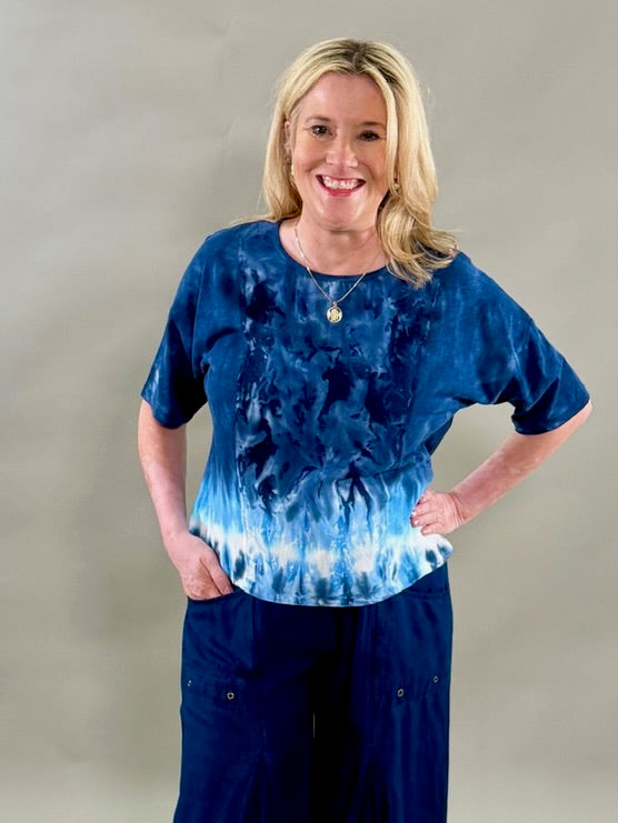 Indigo Tie-Dye Tee