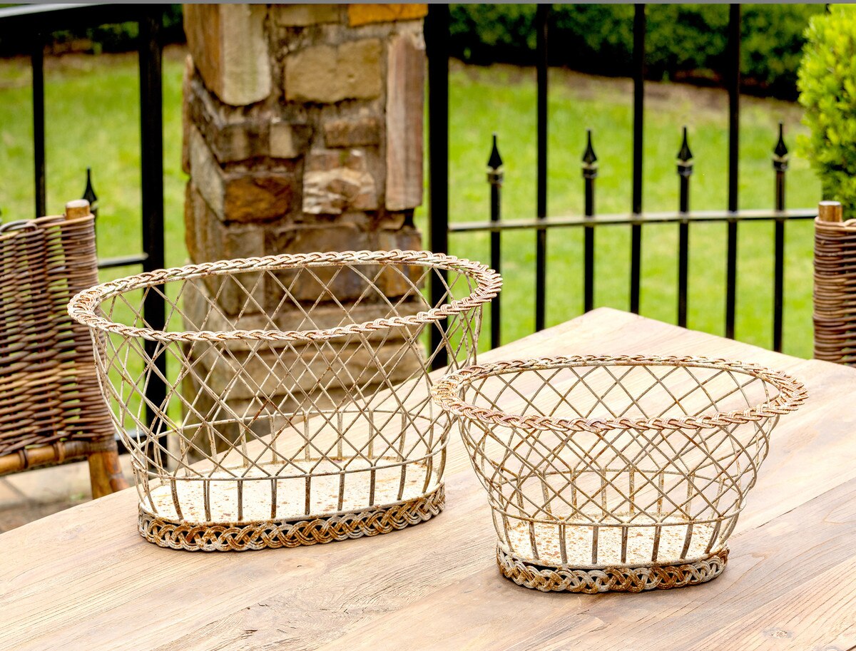 Braided Wire European Basket