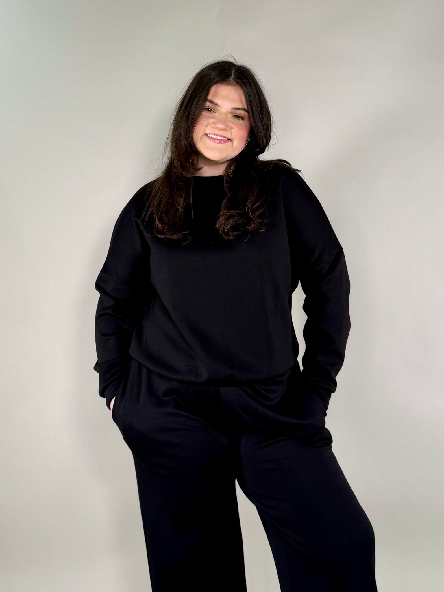 Soft Touch Solid Long Sleeve Sweatshirt