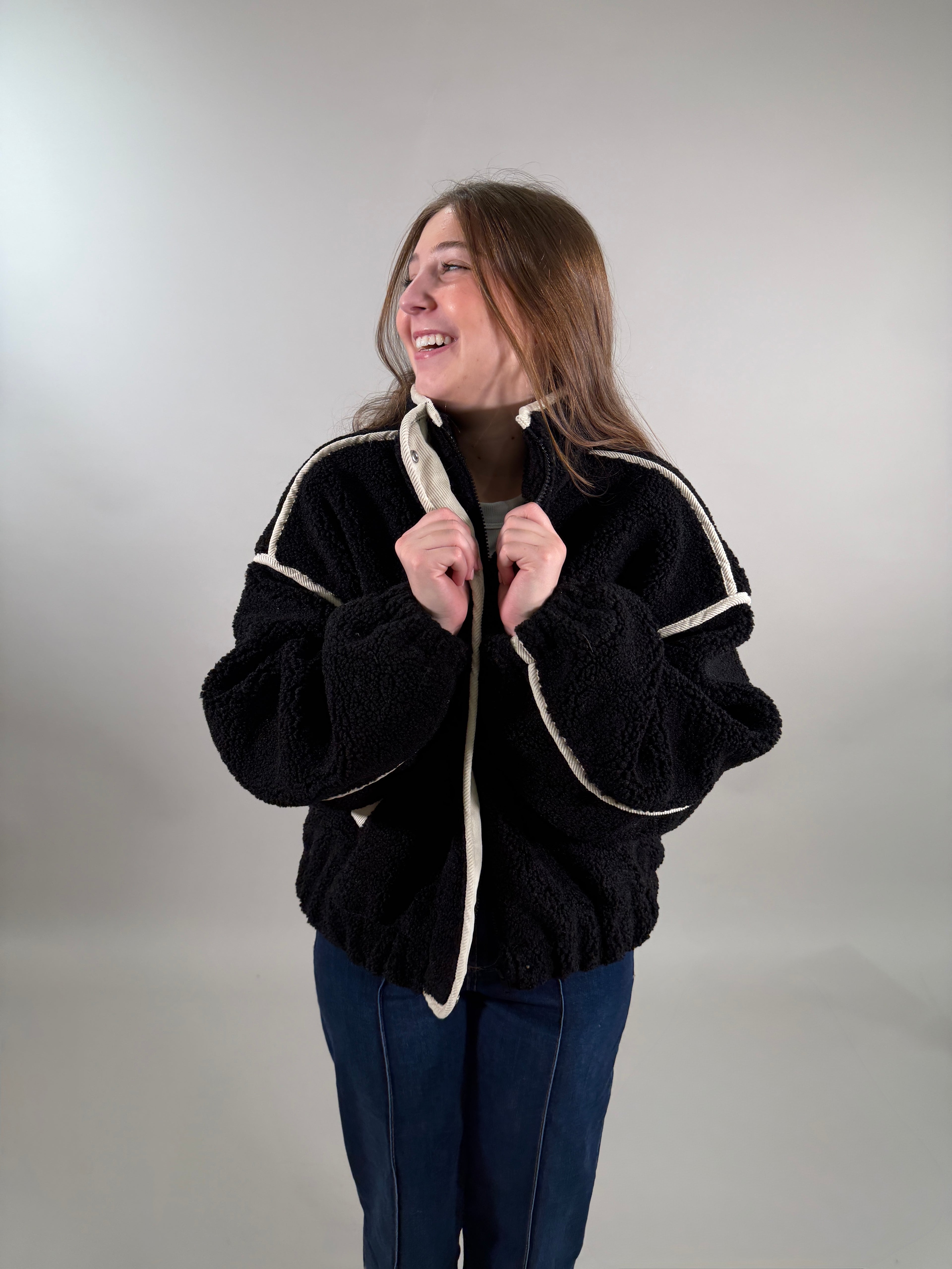 Cozy Sherpa Bomber Jacket