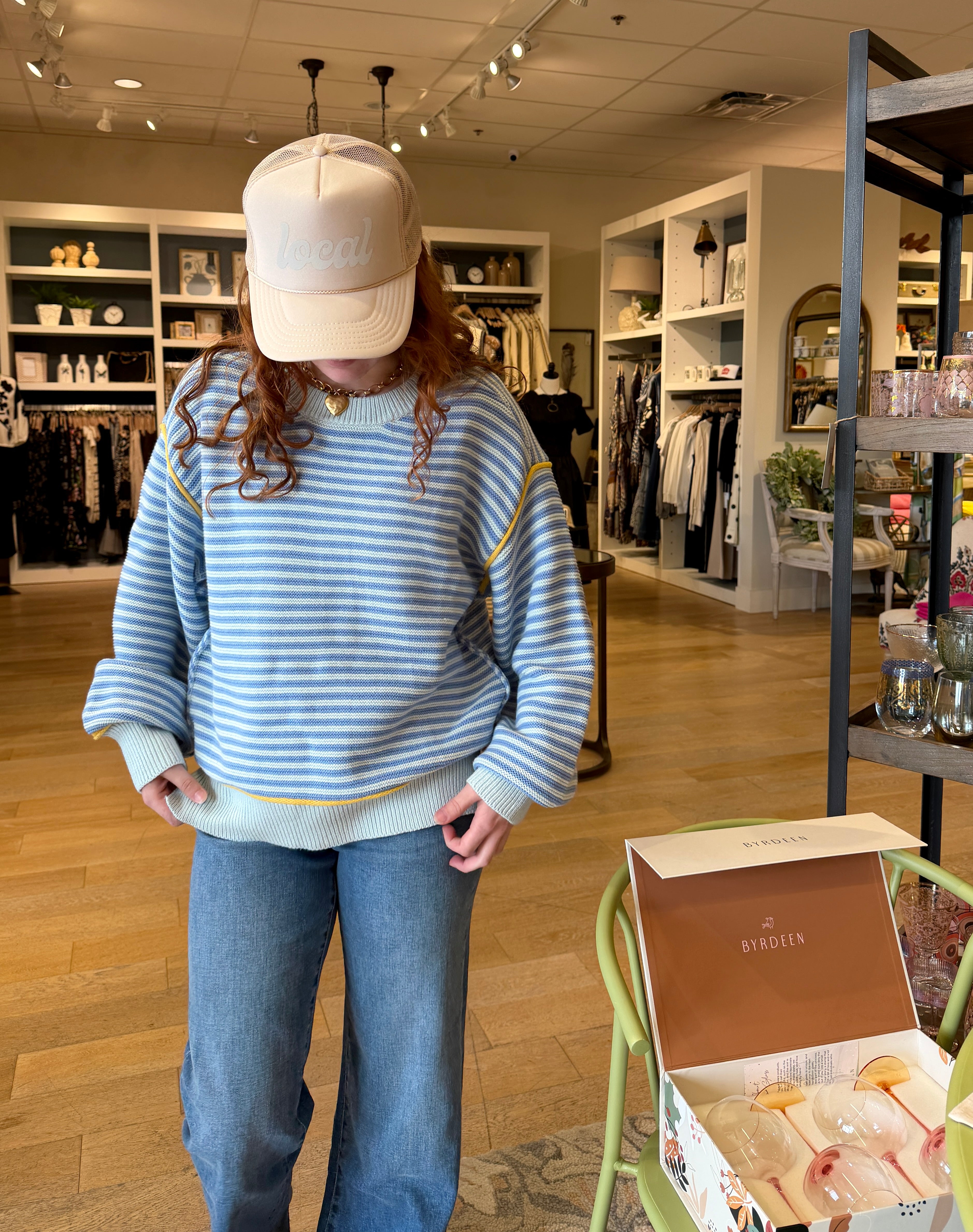 Coastal Stripe Oversize Sweater