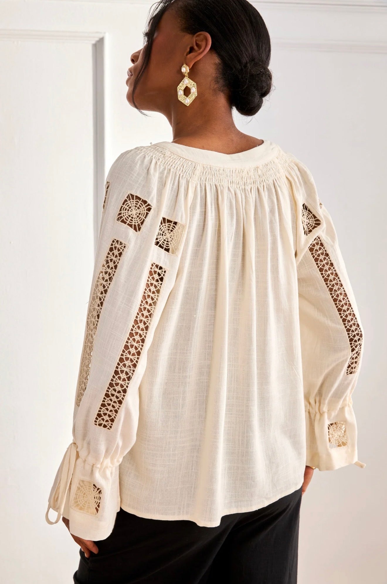 Ivory Heirloom Blouse