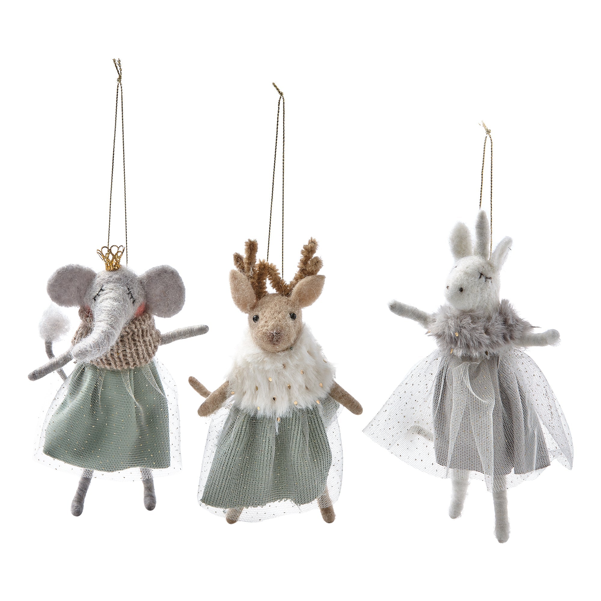 Glam Animals Ornaments