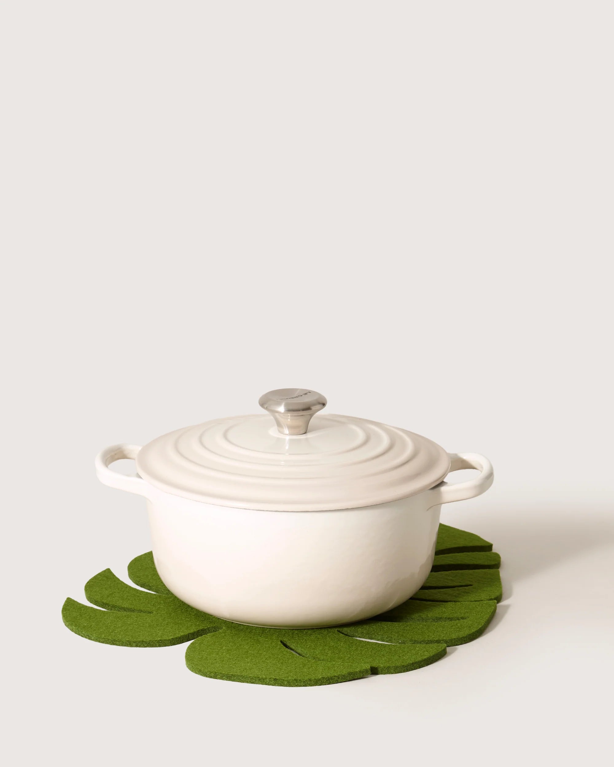 Merino Wool Monstera Trivet