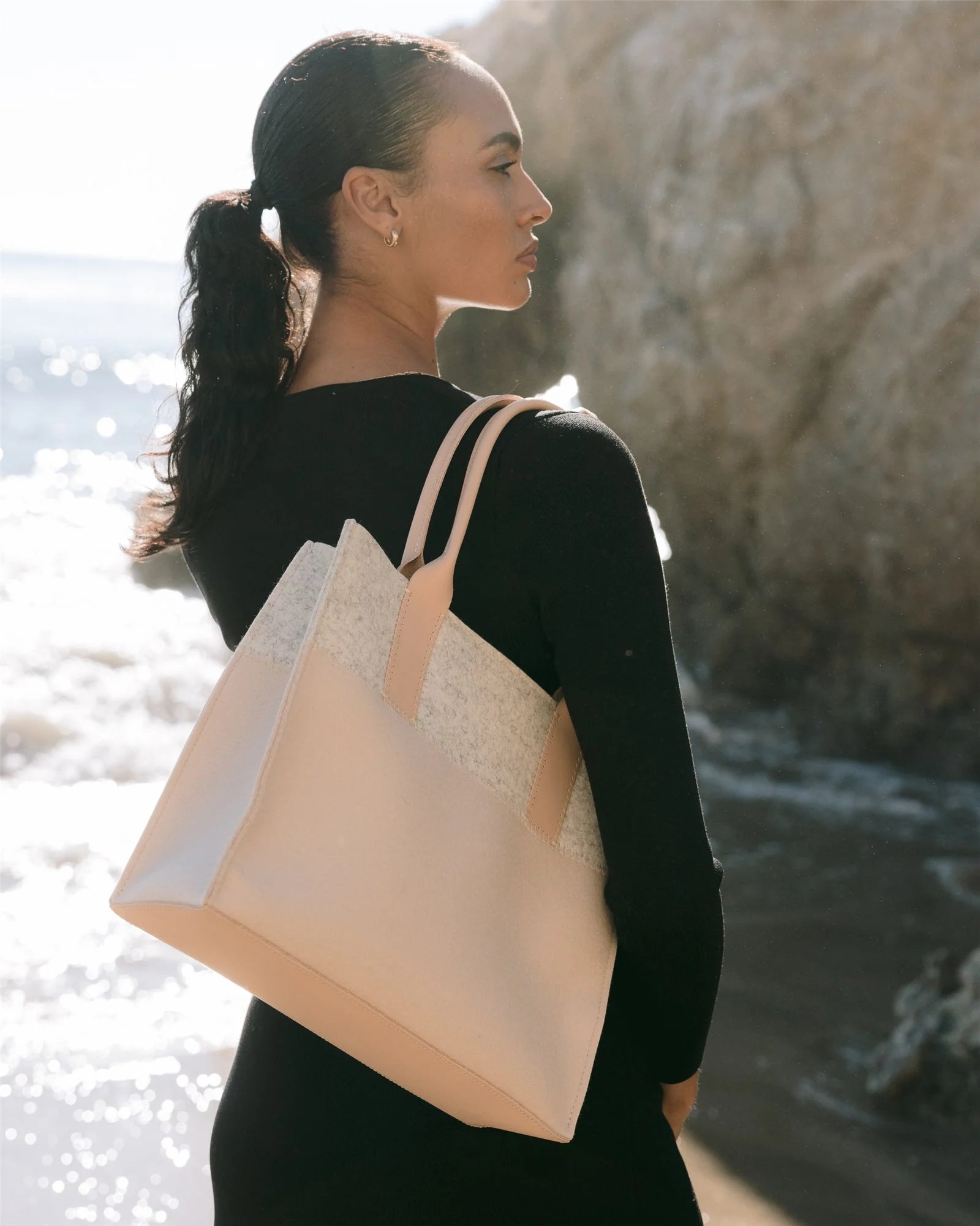 Jaunt Merino Wool Midi Tote