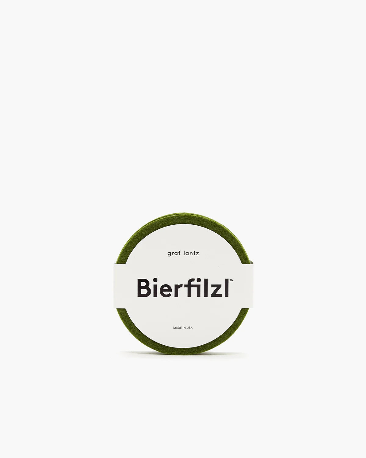 Bierfilzl Merino Wool Round Coaster Solid 4 Pack