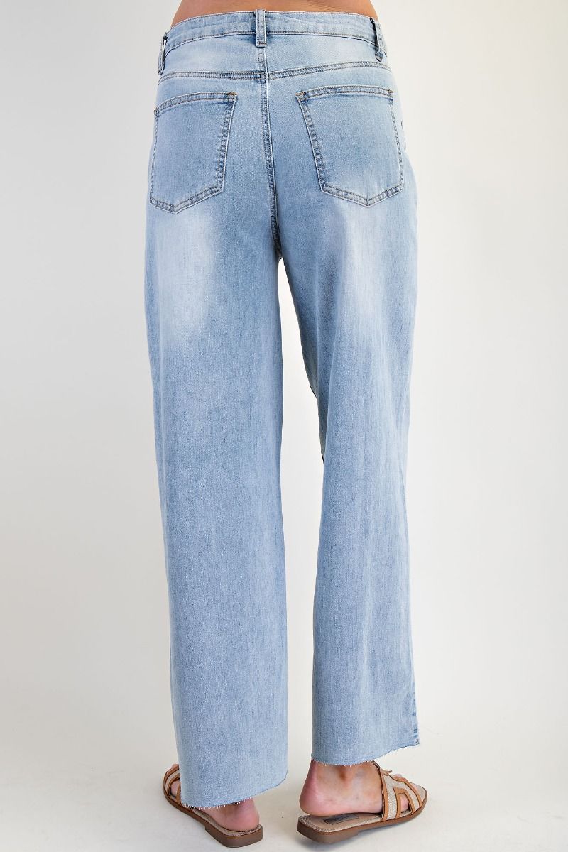 Soft Washed Stretch Denim Pants