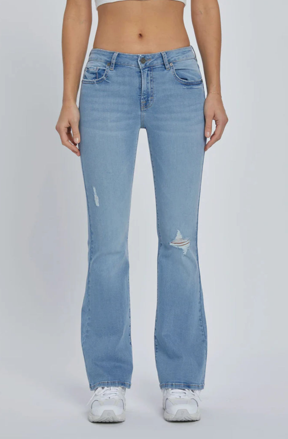 HAPPI Medium Light 31" Inseam Low-Rise Grinded Flare
