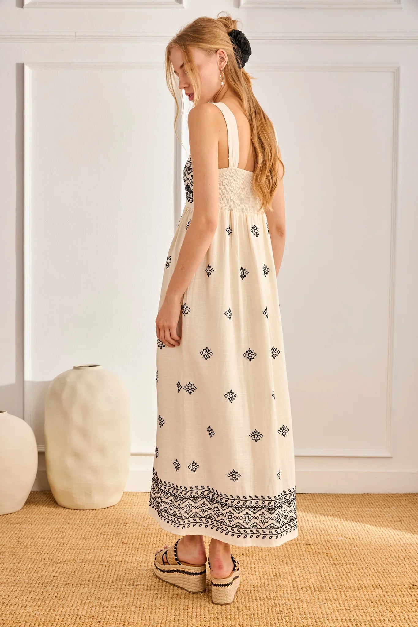 Embroidered Maxi Dress