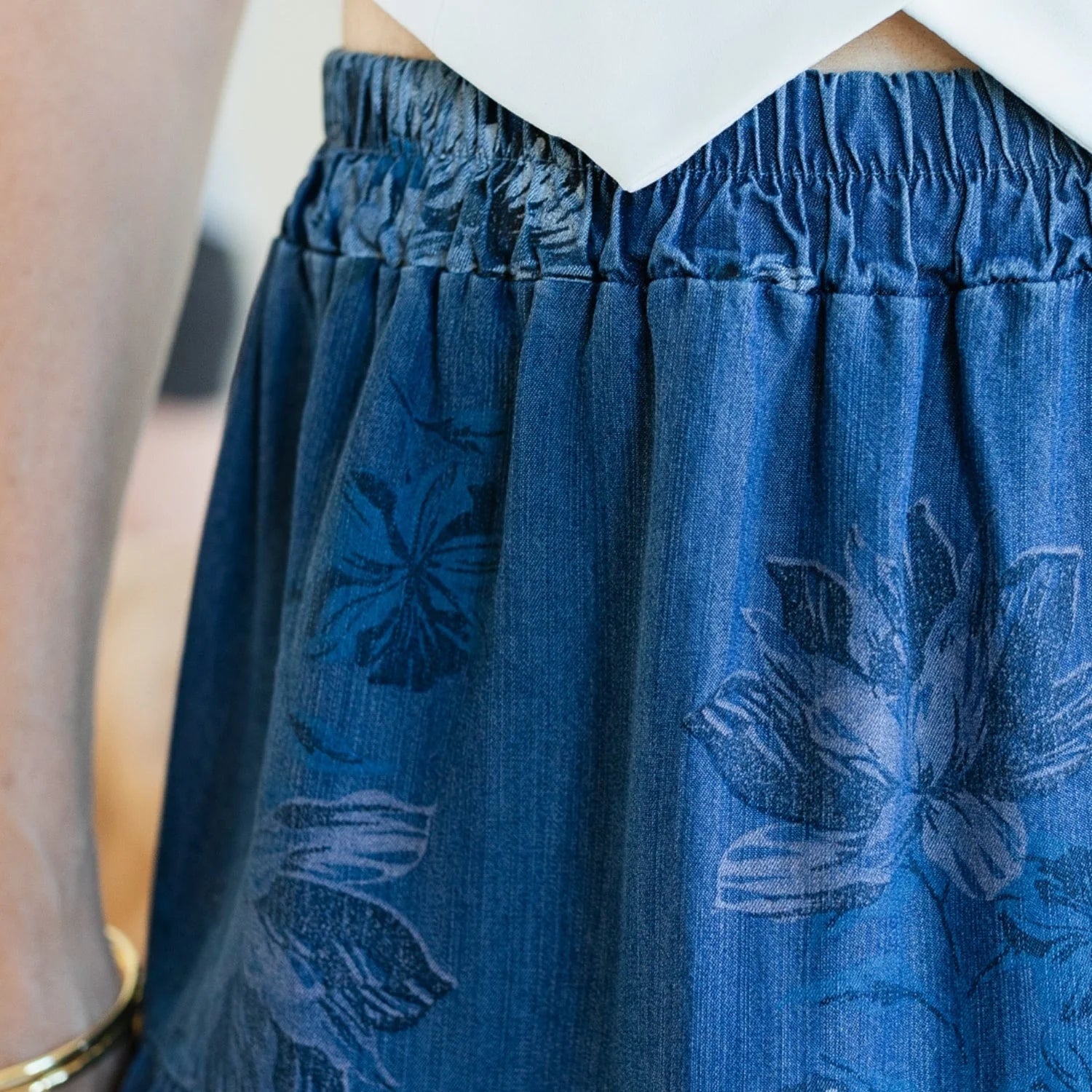 Lyocell Tiered Skirt