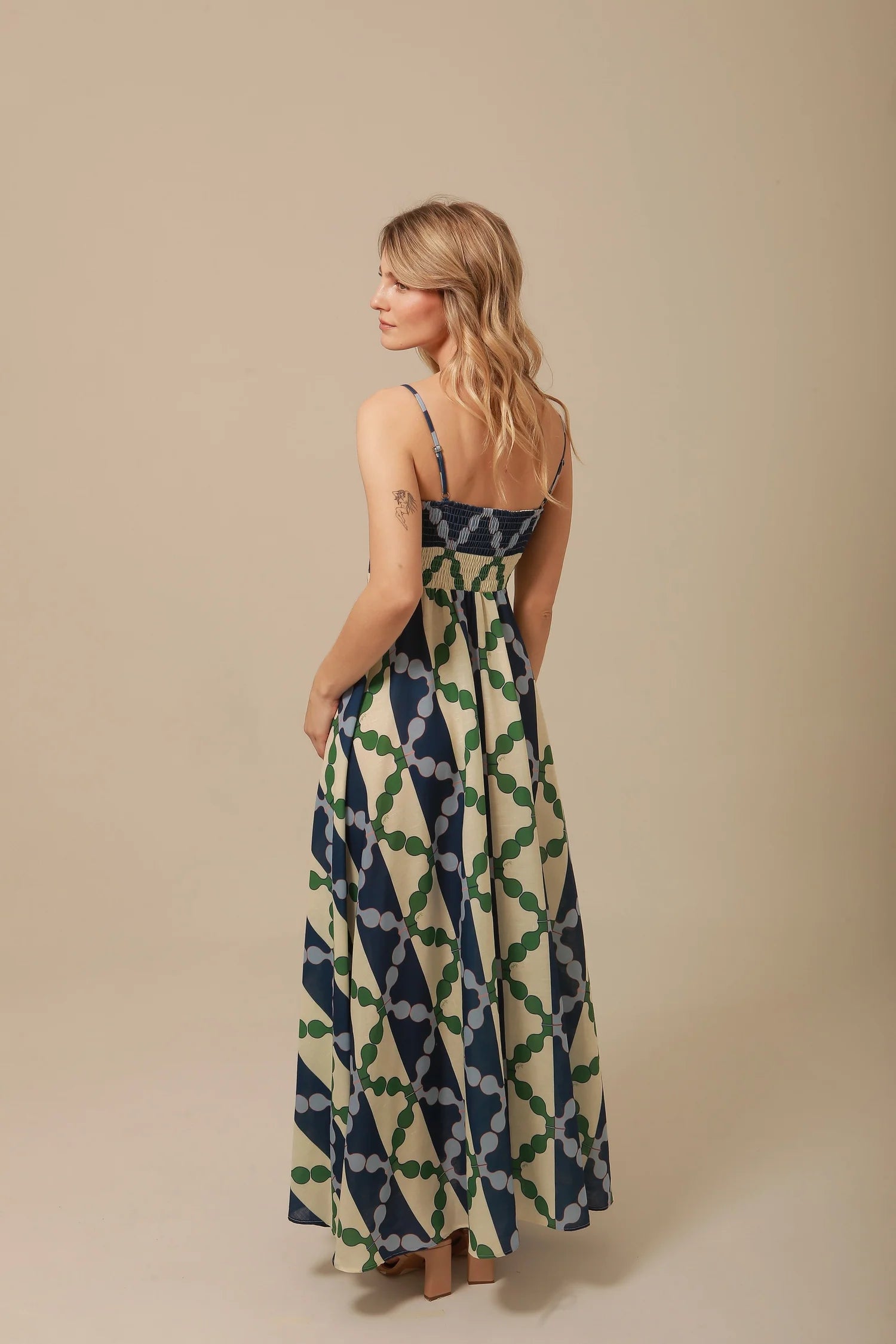 Geometrical Printed Dress