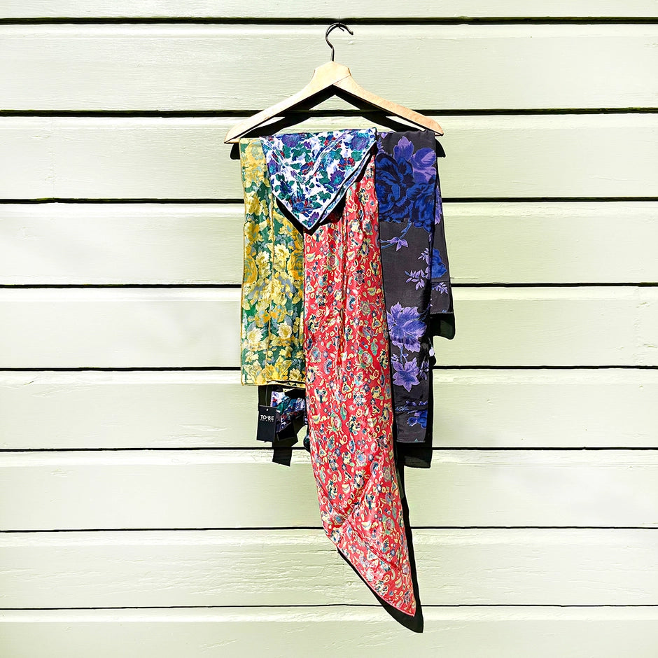 Taj Blue Milan Square Scarf