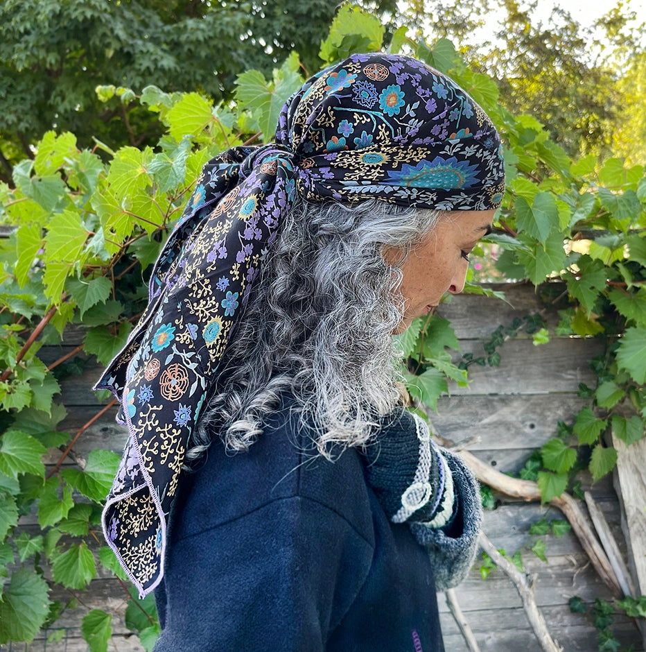 Taj Blue Milan Square Scarf