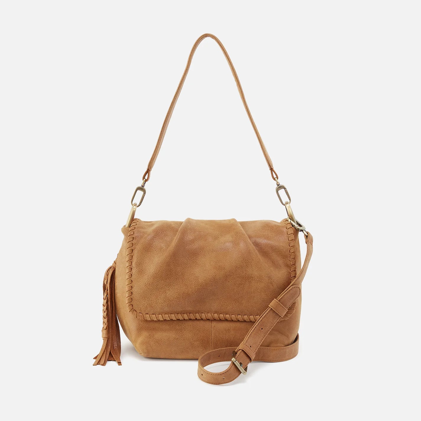 Buffed Whiskey with Shimmer Shoulder Bag