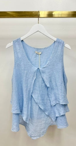 Tiered Linen Tank