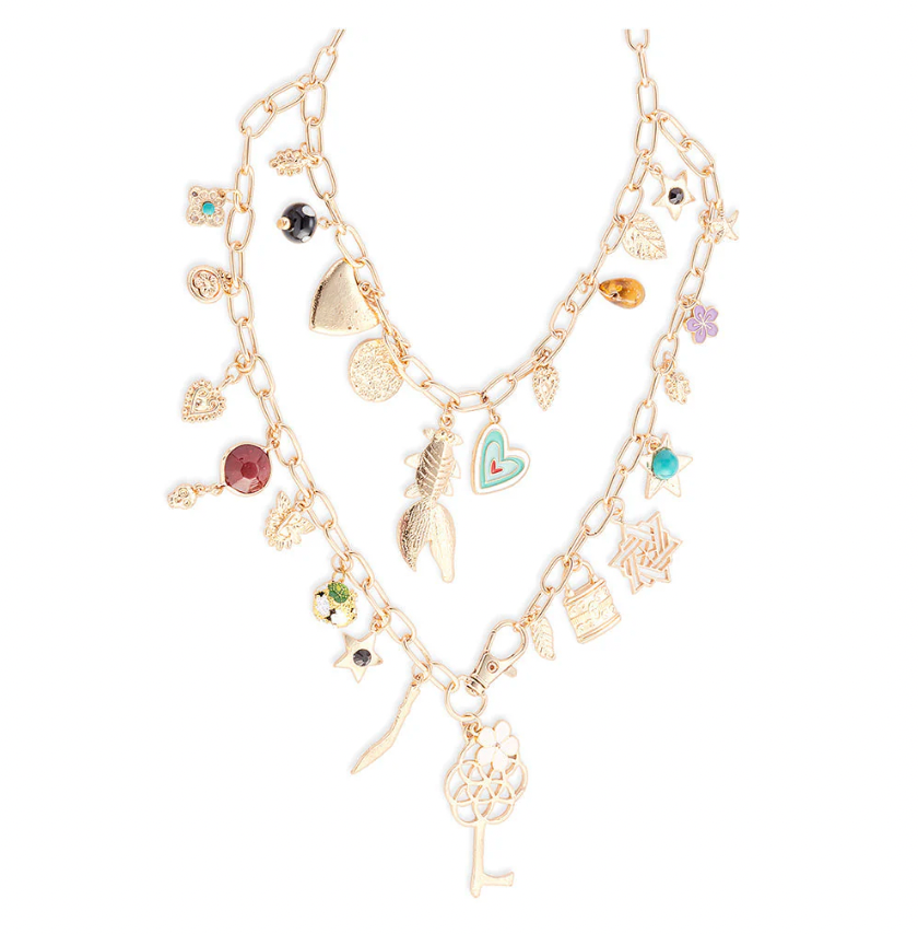 Flowers & More Charms Necklace