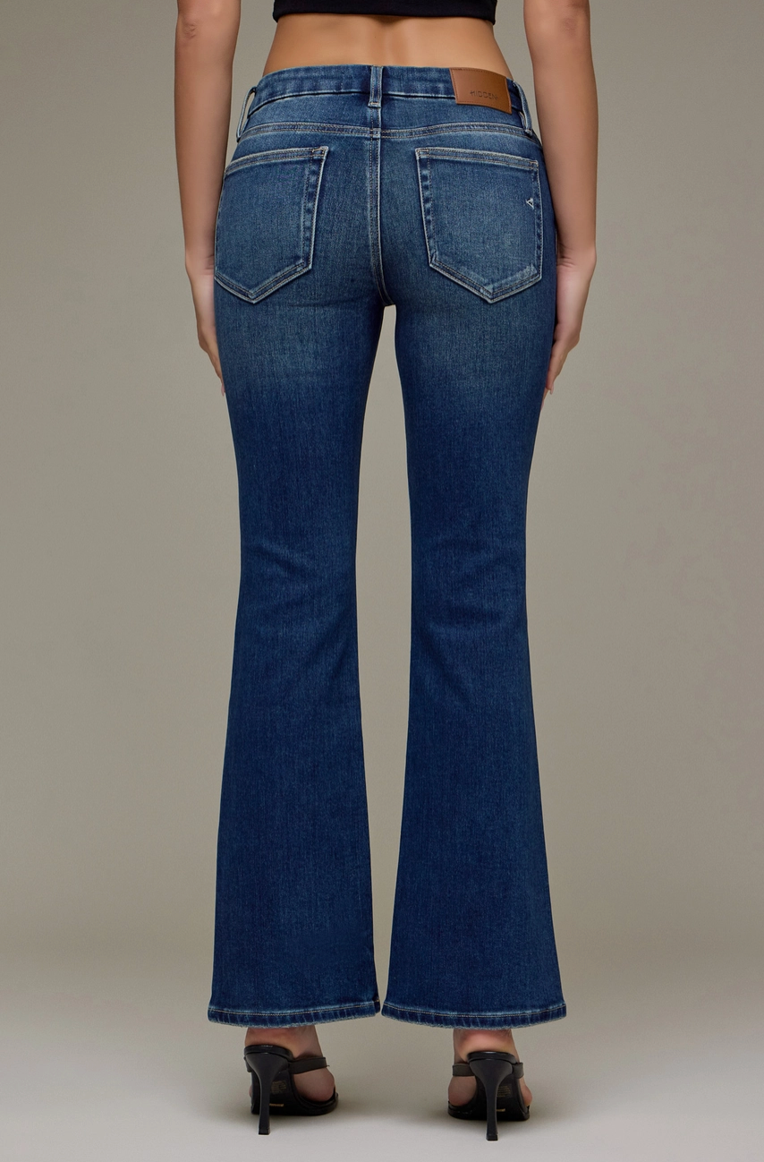 Dark Wash Mid Rise Bootcut Jeans