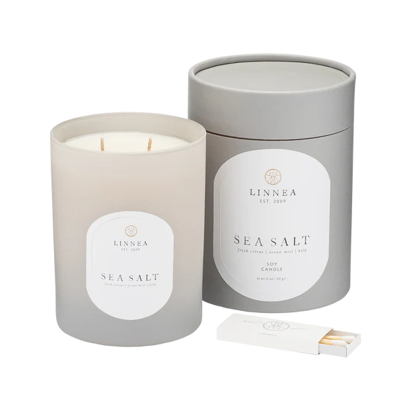Sea Salt Large 2-wick Candle