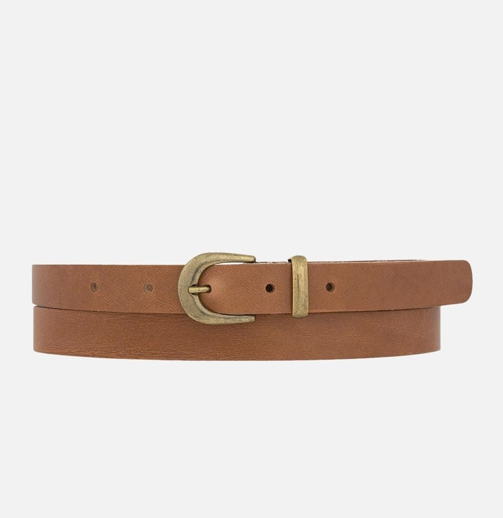 Ank Classic Skinny Leather Belt Women