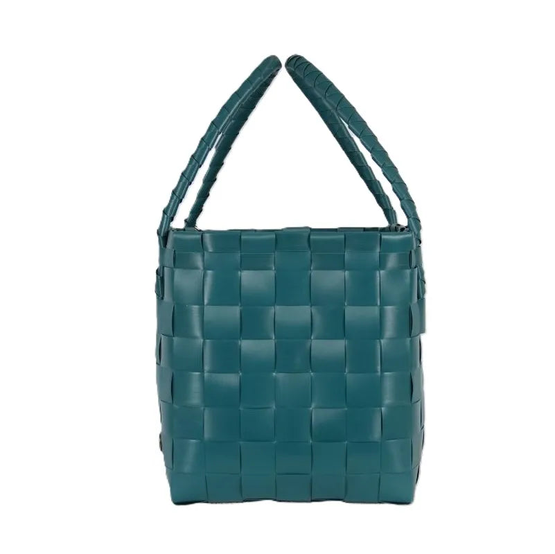 Peacock Green Recycled Tote Bag