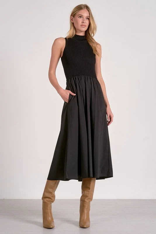 The Raven High-Neck Dress