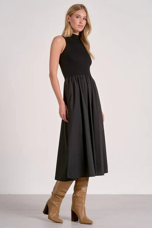 The Raven High-Neck Dress
