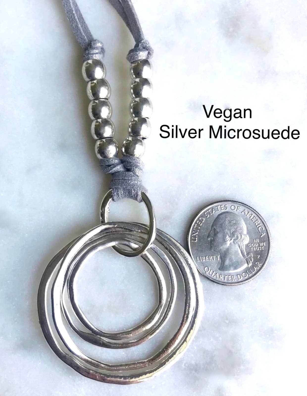 Going in Circles Silver Necklace