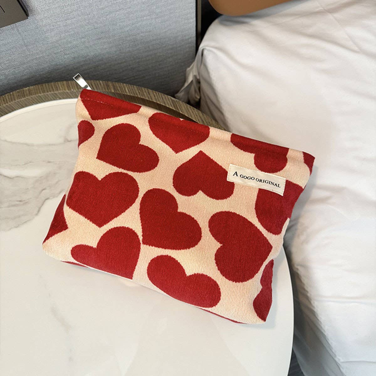 Sweetheart Corduroy Pouch