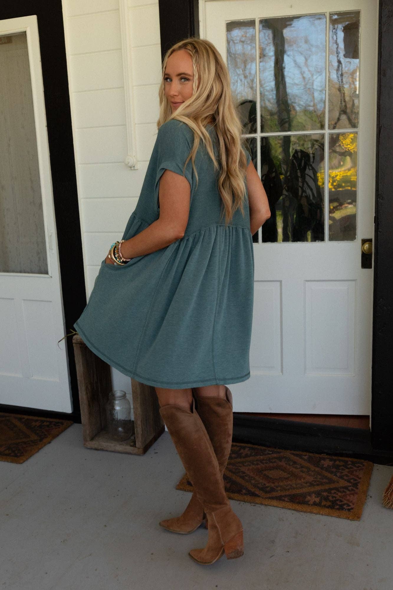 Boho-Western Baby Doll Dress