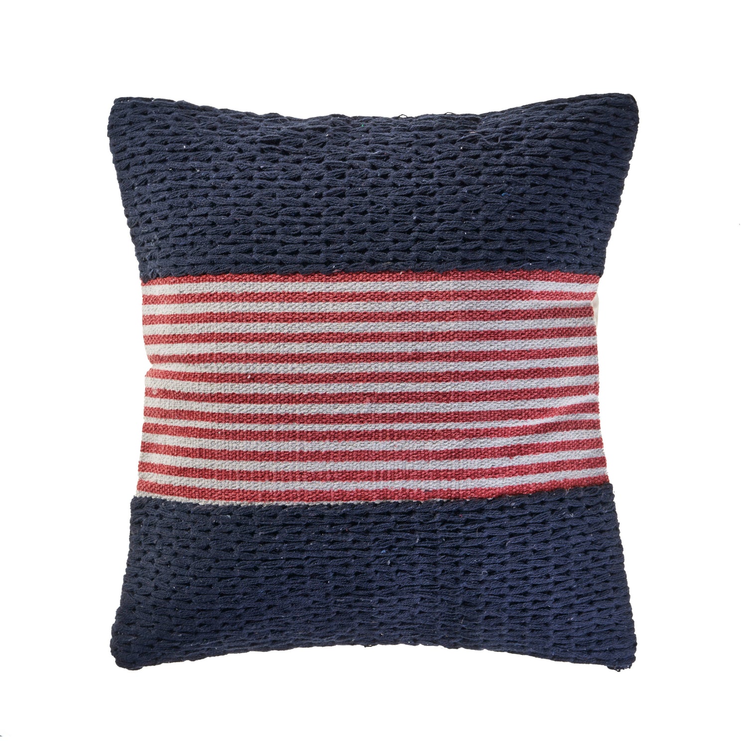 Nautical Striped Throw Pillow