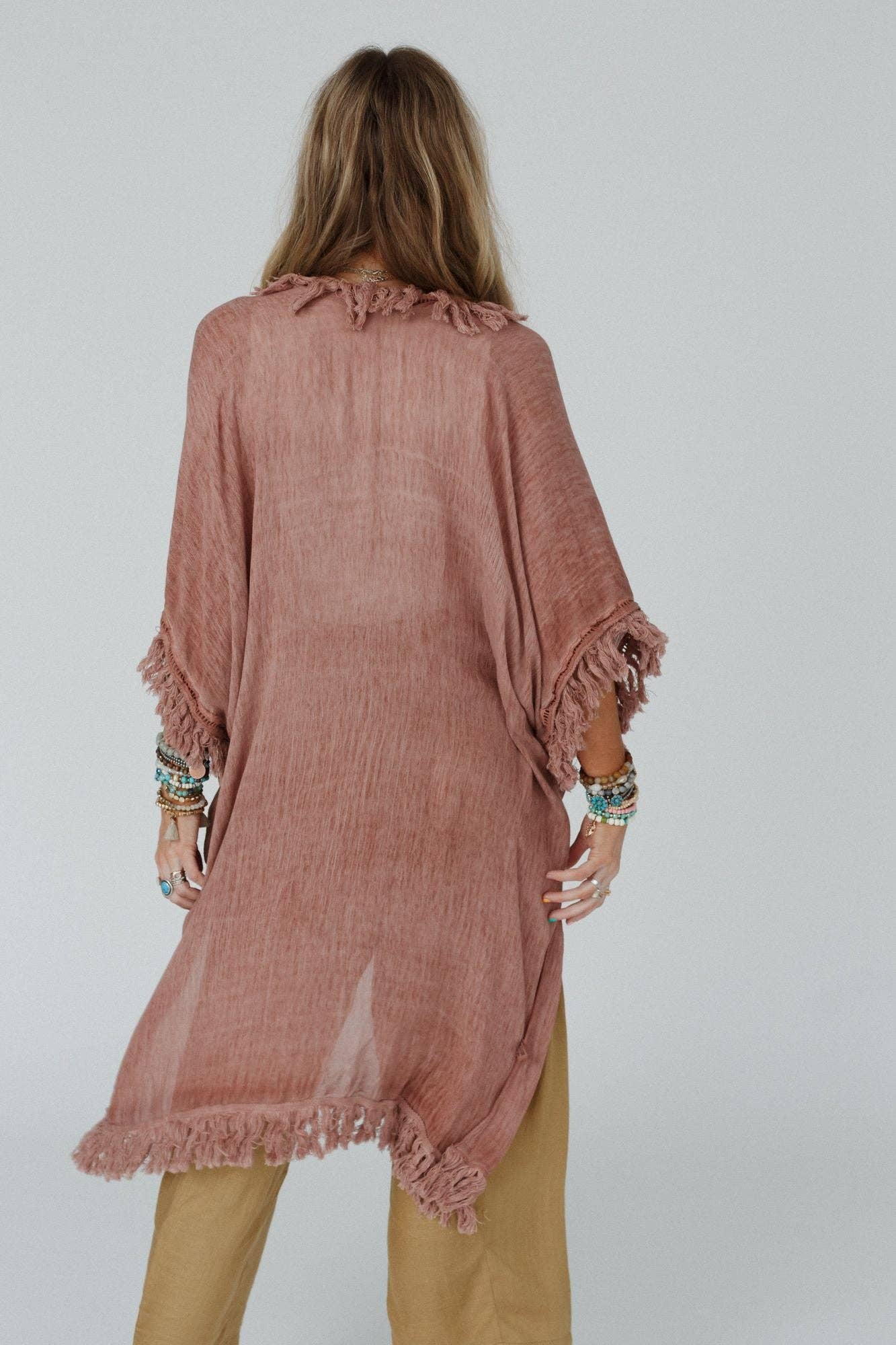 Bohemian Western Fringe Kimono