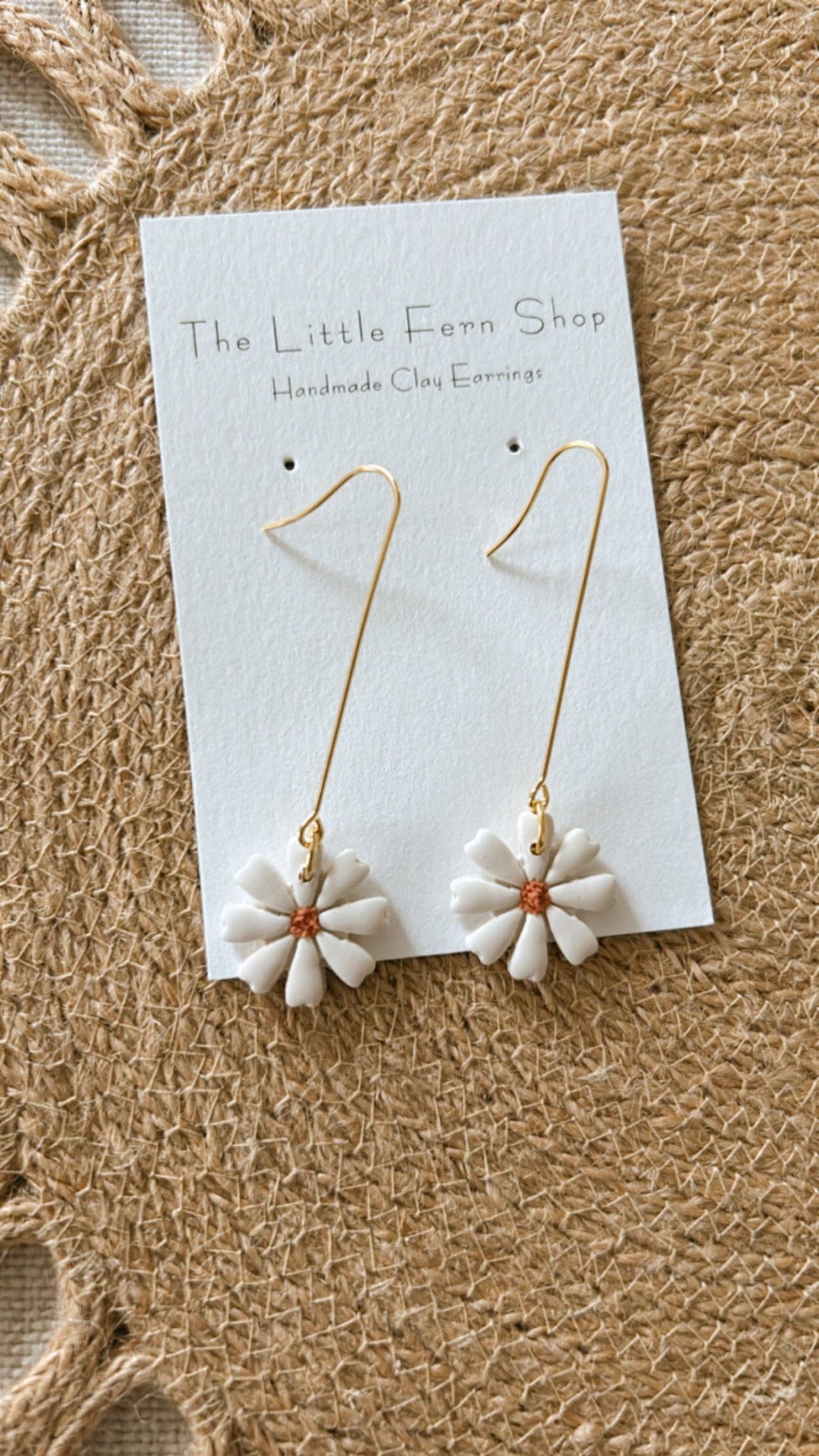 Long Wire Daisy Dangles