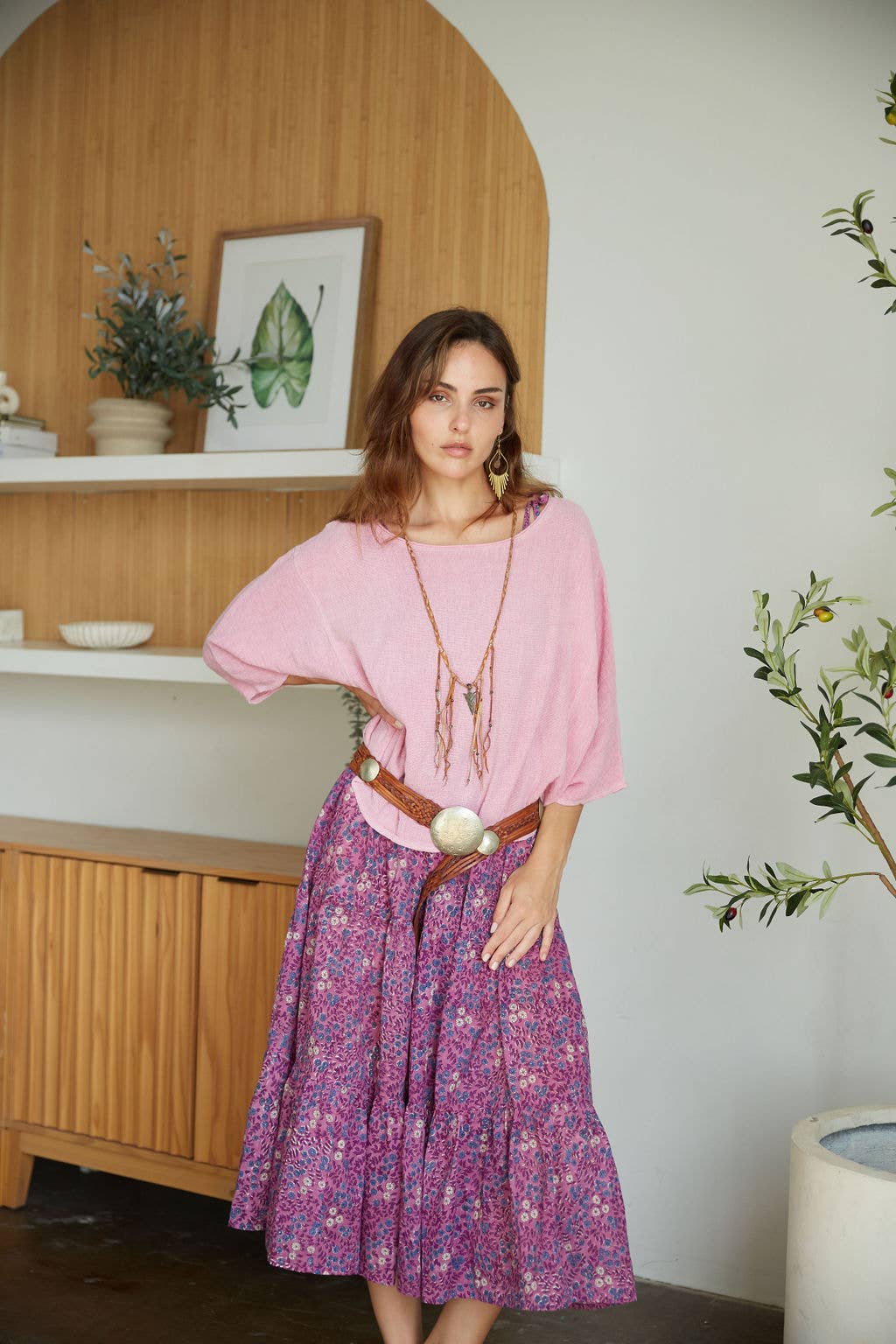 Block Printed Maxi Dress (Myla)