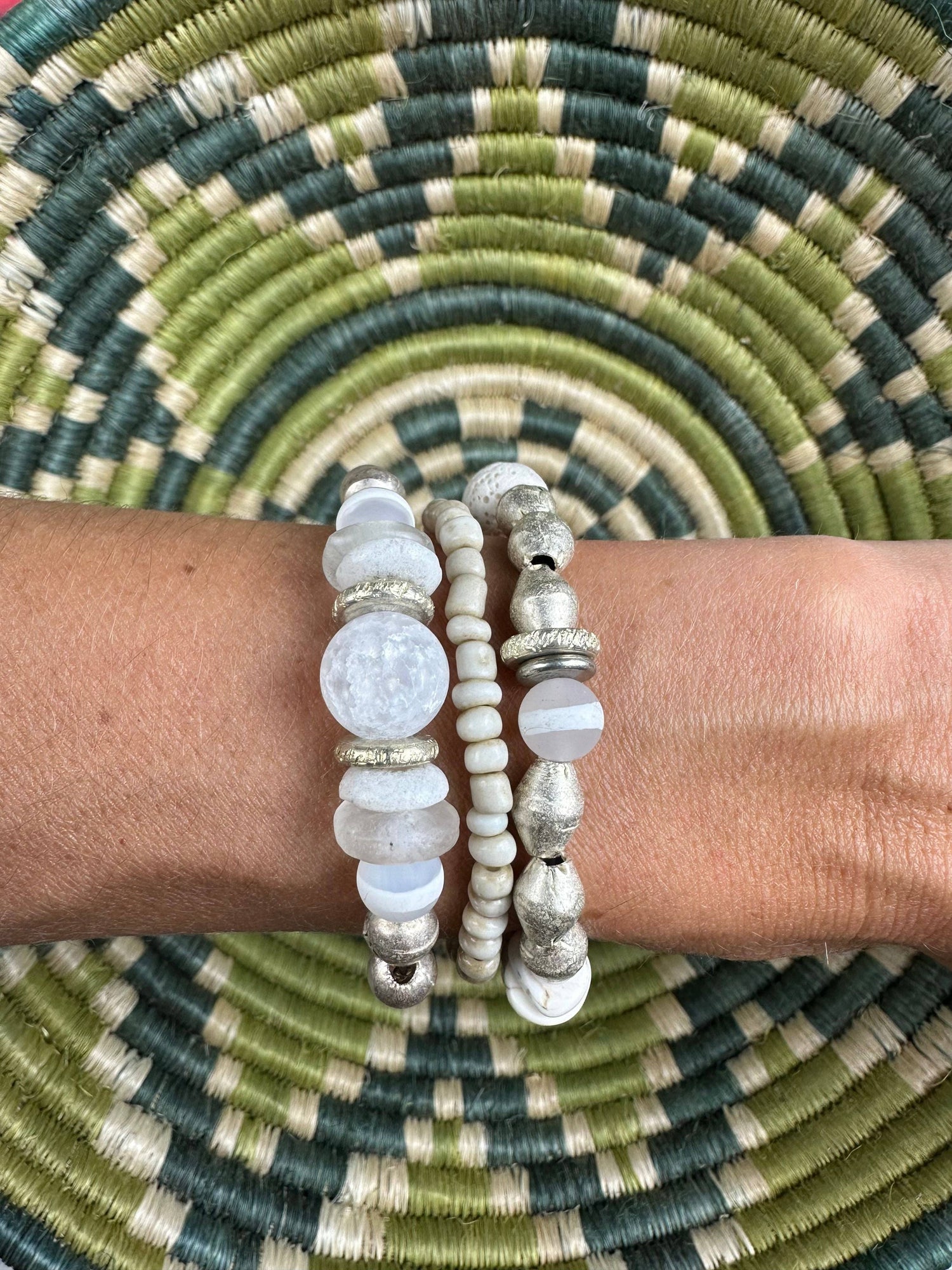 Marrakech Metal Bracelet | Blanc