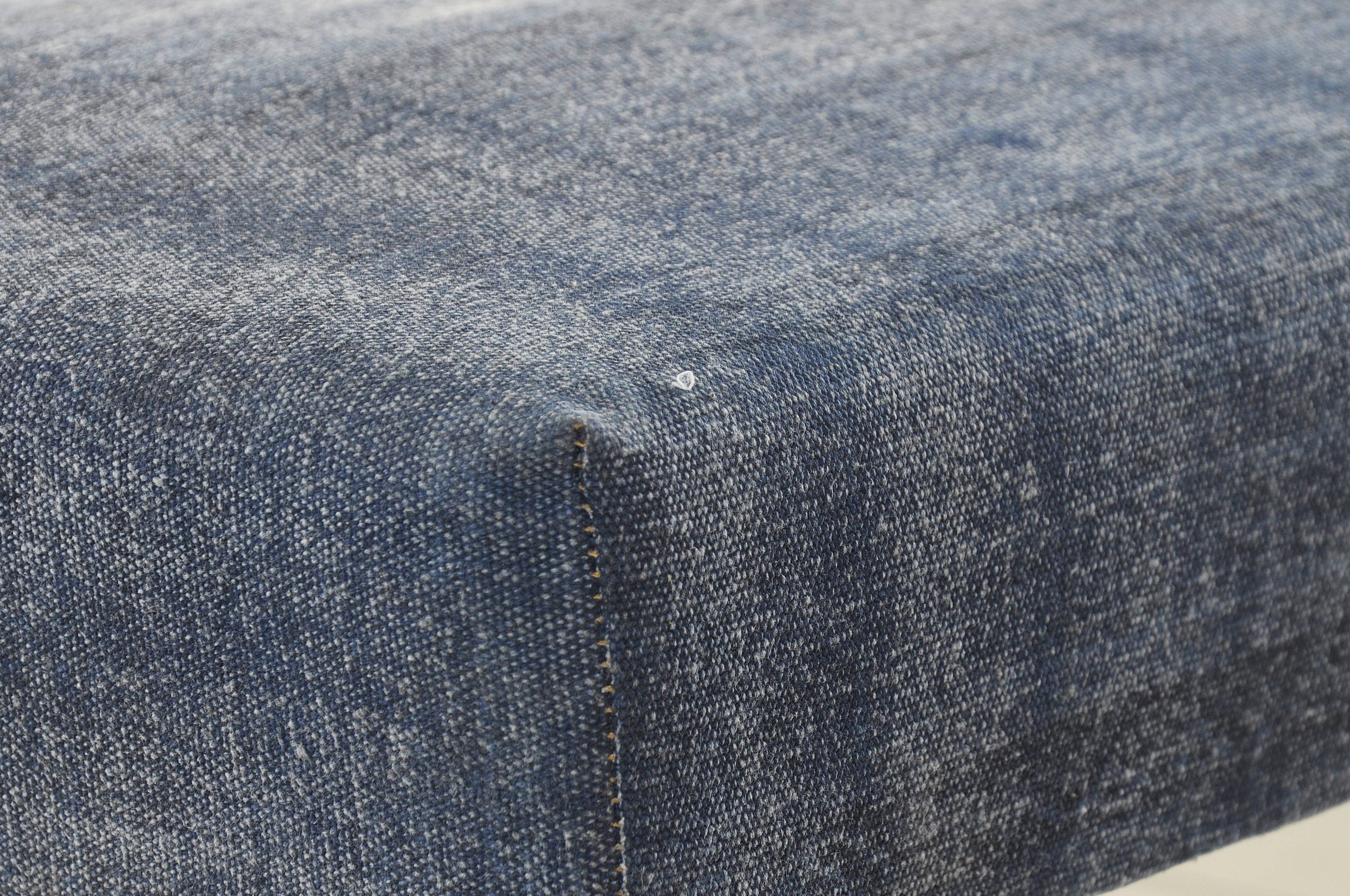 Antique Blue Simple Living Indoor Bench