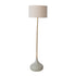 Enameled Metal Floor Lamp with Cotton Shade & Inline Switch, KD