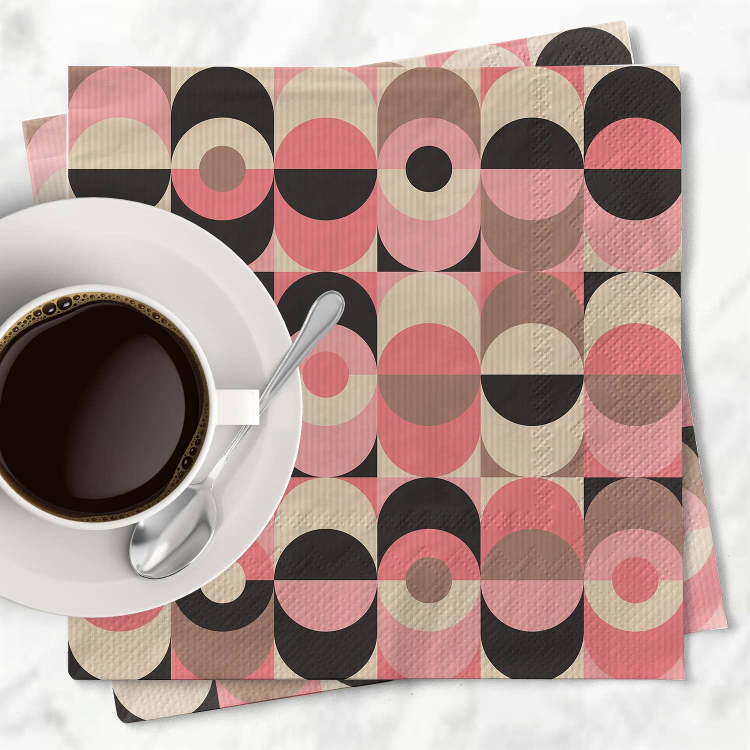 Mid Century Modern Beverage Napkin