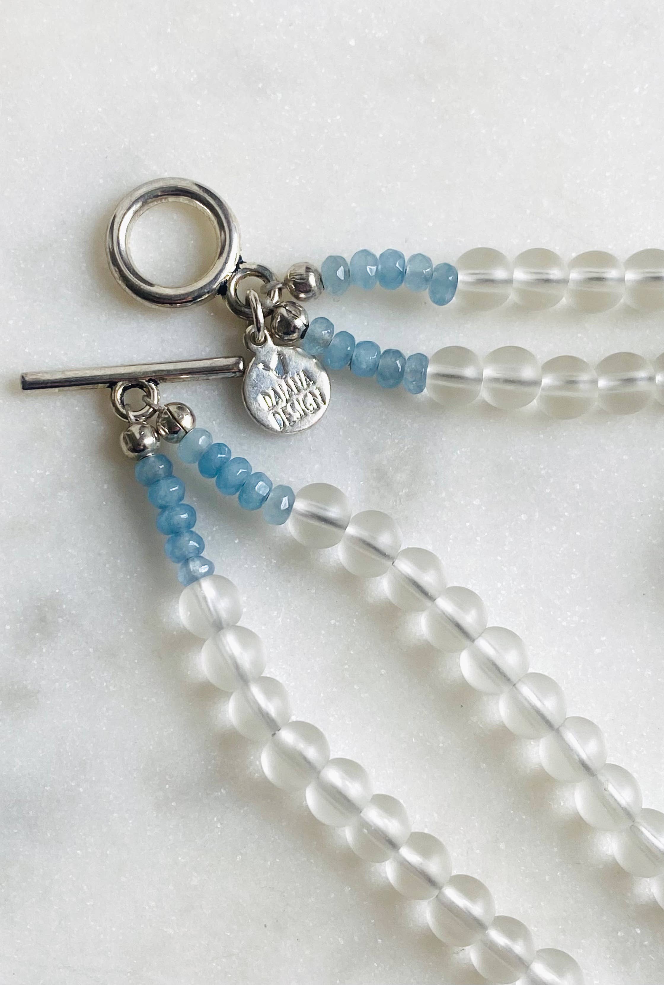 Handcrafted Stone & Sea Glass Necklace
