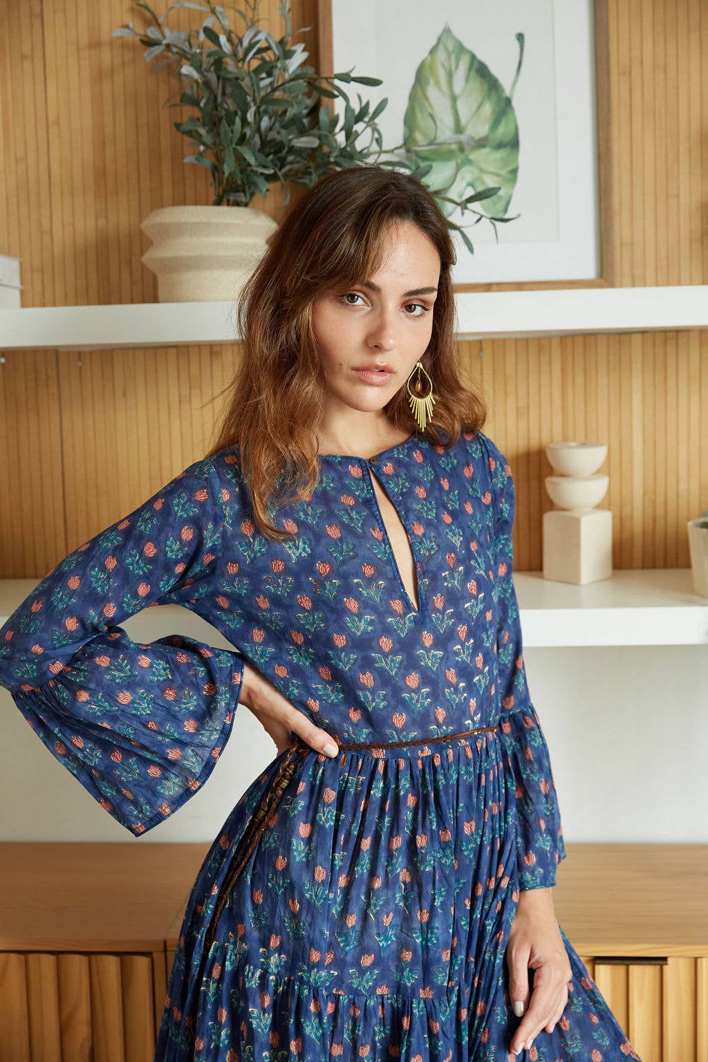 Block Printed Dress (Zahava)