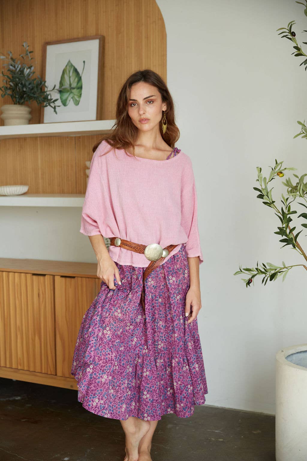 Block Printed Maxi Dress (Myla)