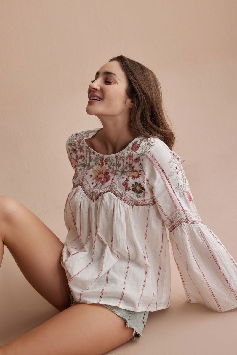 Cheree Floral Delight Free Flowing Top