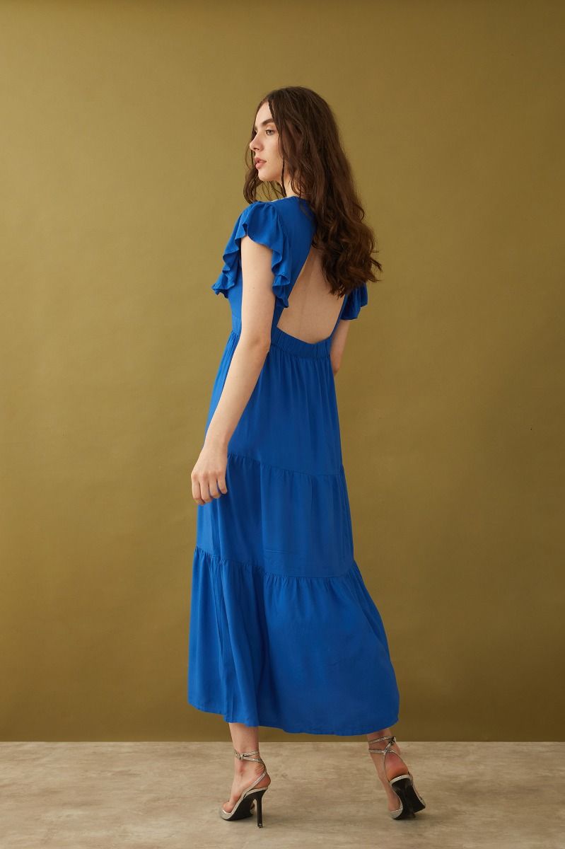 Willa Embroidered Drop Waist Dress