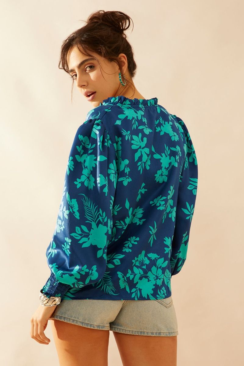 Thea Rae Top in Blue