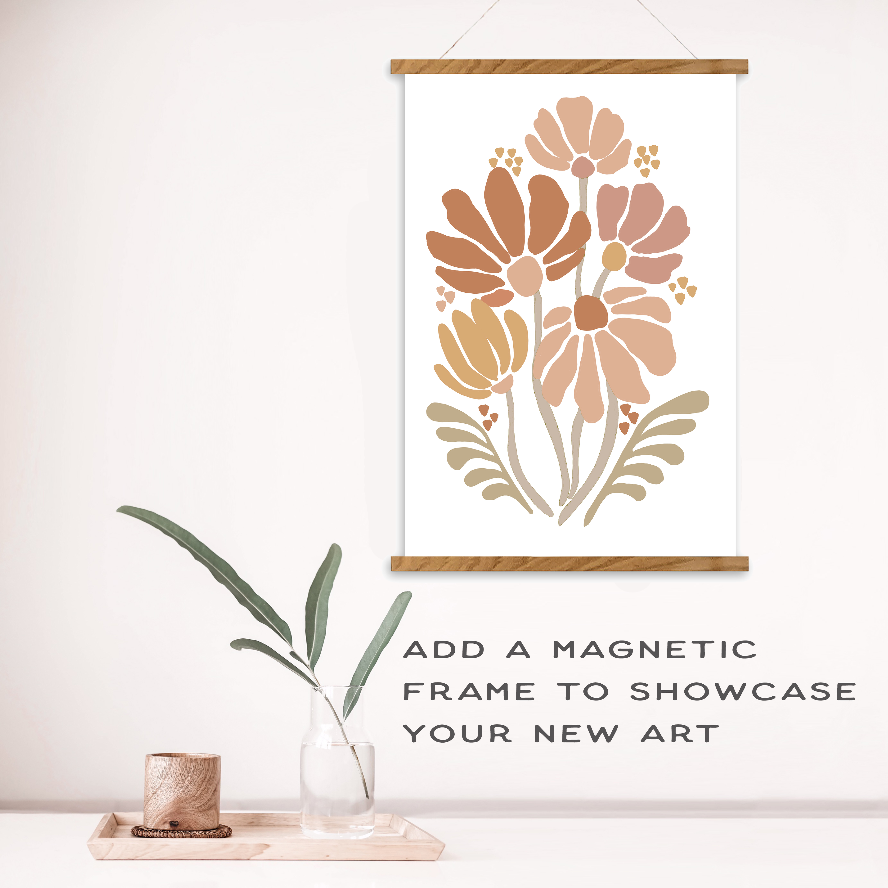 Vintage Flowers Art Paint by Number Kit