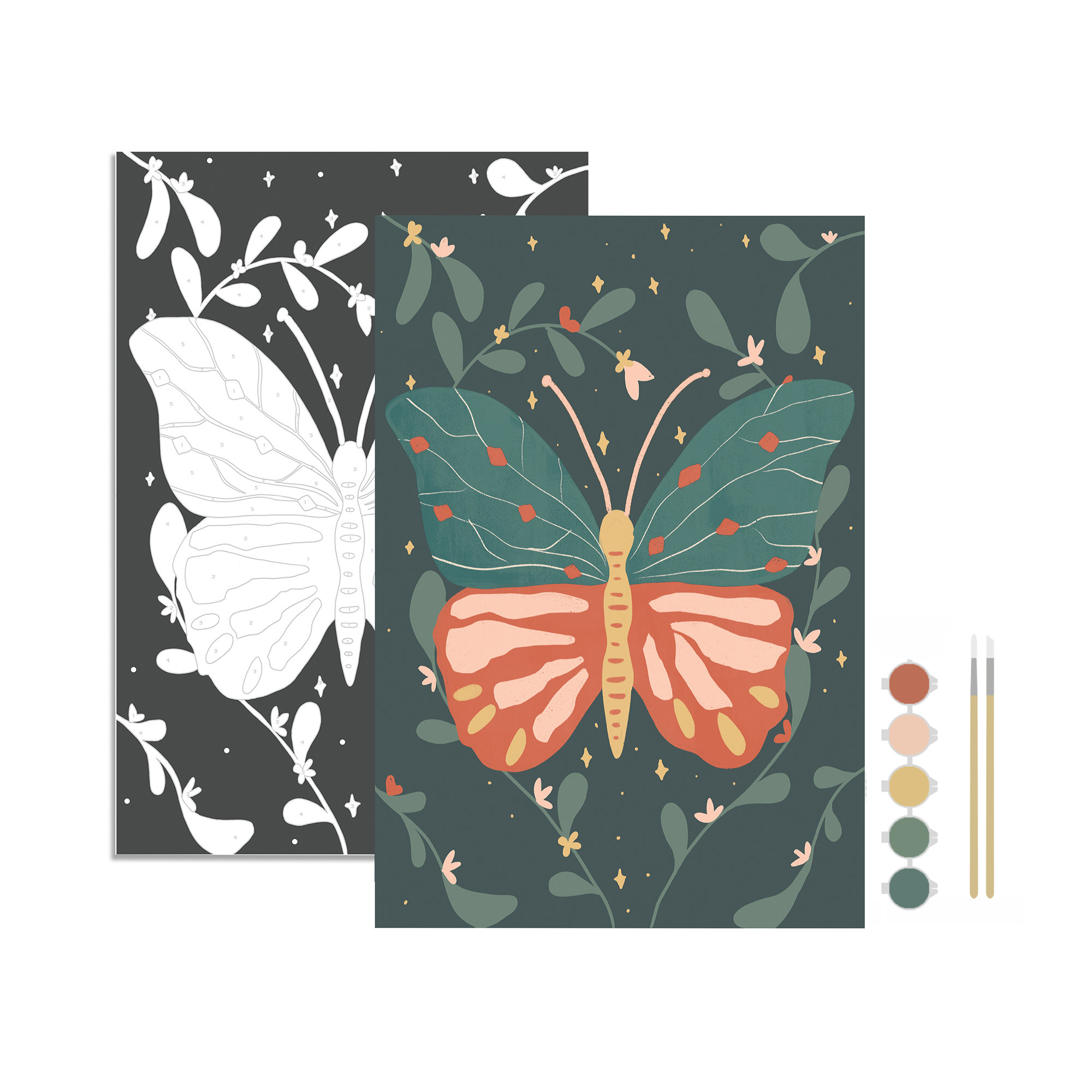 Night Butterfly Art Paint by Number Kit