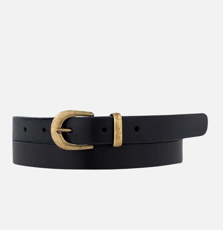 Ank Classic Skinny Leather Belt Women