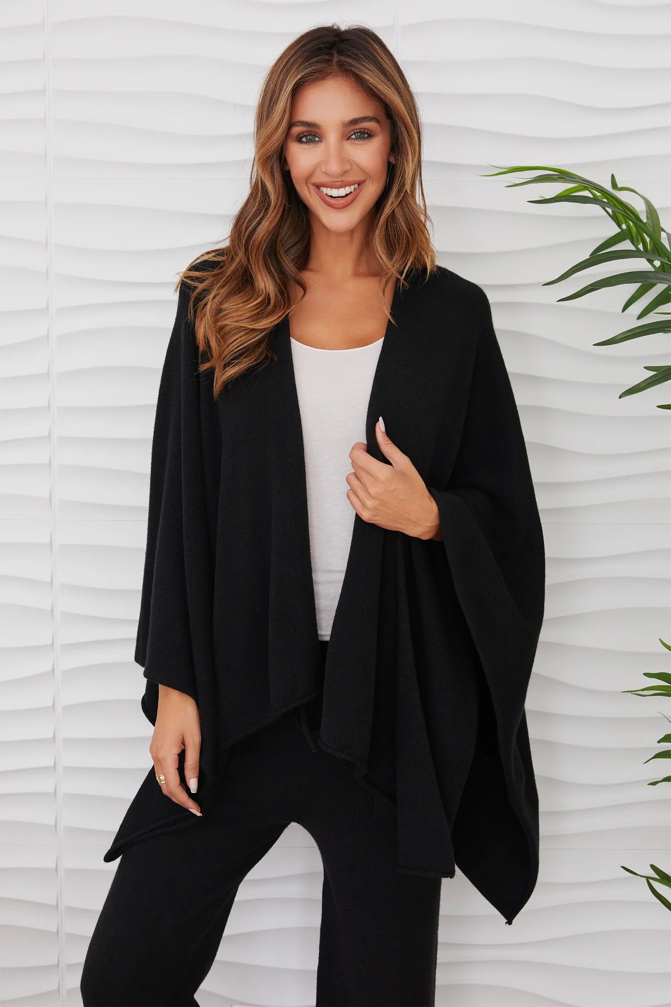 Knit Dolman Open Cardigan