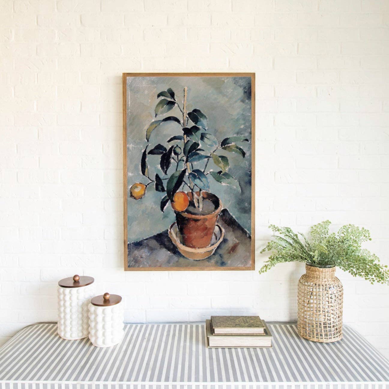 Orange Plant Wall Art
