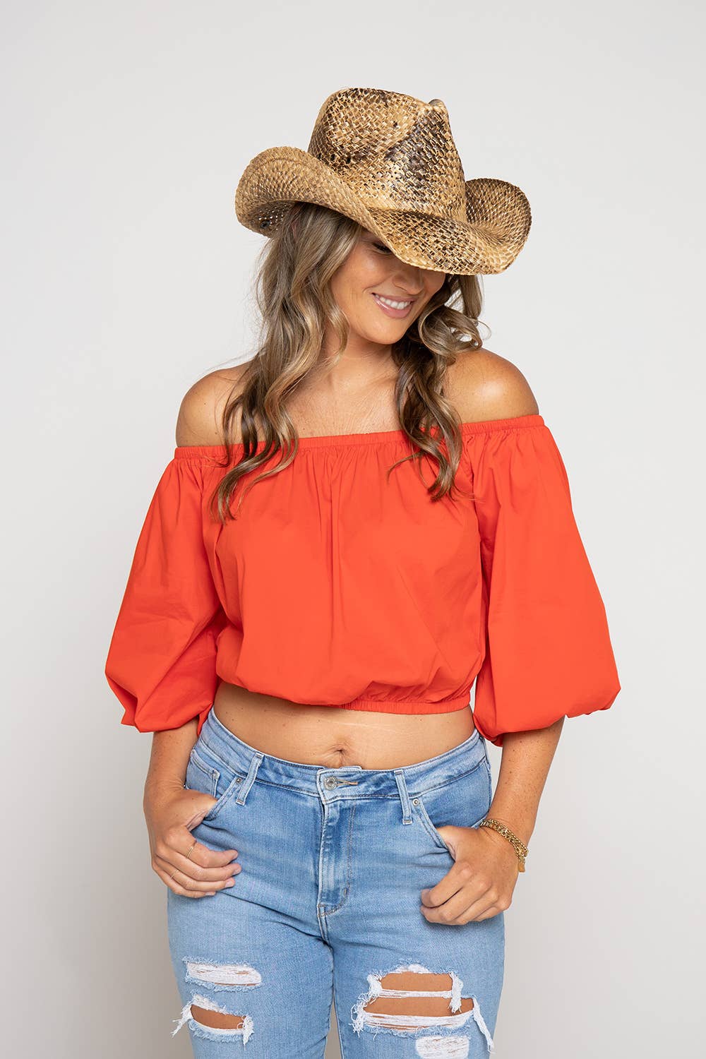 Straw Western Cowboy Hat